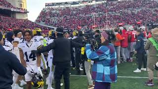 Postgame fight between Michigan and Ohio State football after OSU loses in Columbus [upl. by Cointon143]