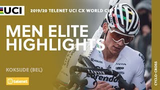 Men Elite Highlights  Koksijde  201920 Telenet UCI CX World Cup [upl. by Hcir]