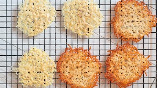 Easy Homemade Parmesan Crisps Frico Recipe  Make With Any Grated Cheese  EatSimpleFoodcom [upl. by Alohcin]