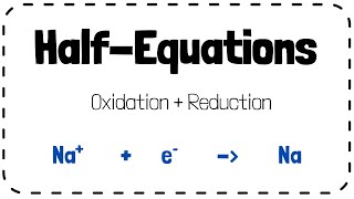 Half Equations  GCSE Chemistry Revision [upl. by Conal]