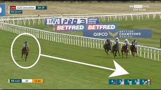 INCREDIBLE from Hollie Doyle amp Trueshan in the Doncaster Cup [upl. by Ewer]