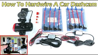 How To Hardwire A Car Dash Camera w Parking Mode [upl. by Blondelle822]