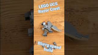 LEGO UCS Razor Crest Blurrg speed build [upl. by Gnilrad]