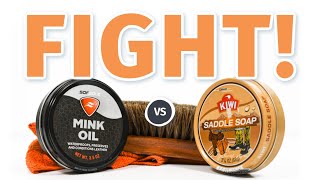 SADDLE SOAP vs MINK OIL Which is Better for Your Boots  BootSpy [upl. by Anilehs]