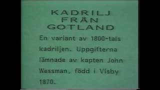 KADRILJ FRÅN GOTLAND [upl. by Anastasio]