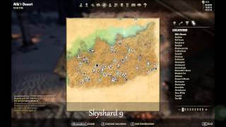 ESO Alikr Desert Skyshard Locations [upl. by Nwahsir]