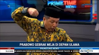 Prabowo Marah Tinju Meja Berkalikali di Depan Ulama Diungkap Usamah [upl. by Telrahc587]