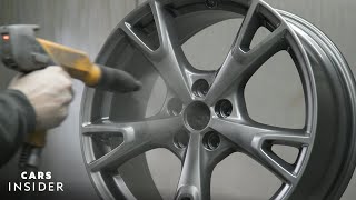 How Wheels Are Professionally PowderCoated  Cars Insider [upl. by Yelena835]