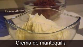 Crema de mantequilla para rellenar pasteles  Buttercream [upl. by Donaghue]