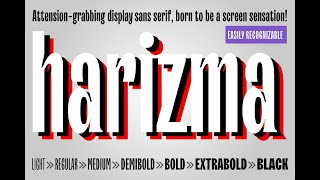 Harizma Font Download [upl. by Cordelia565]