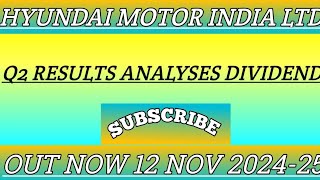 HYUNDAI MOTOR INDIA LTD Q2 RESULT 2024HYUNDAI MOTOR INDIA LTD Q2 RESULT TODAY [upl. by Furey]