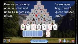 How to play Pyramid Solitaire [upl. by Ehcram]