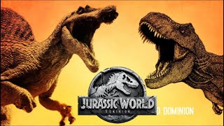 TRex vs Spinosaurus Rematch  Jurassic World Dominion Reference [upl. by Leahcam]