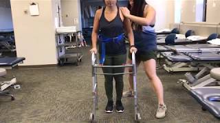 Gait Patterns with a Walker [upl. by Claudius]