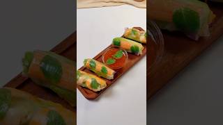 How to Roll the perfect Vietnamese Shrimp Spring Roll🥢🍤cooking foodshortsstopmotion [upl. by Ardnikal]