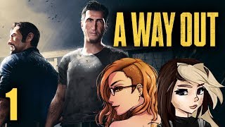 A Way Out  WERE PRISON BUDDIES Part 1 Coop Adventure GameGameplay w Kita [upl. by Verras816]