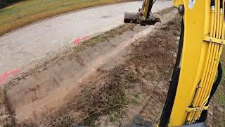 Cleaning Out A Silted In Ditch [upl. by Tamah]