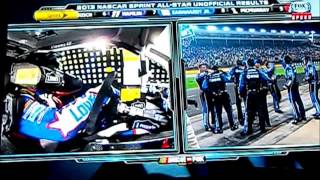 2013 NASCAR Sprint AllStar Race  FINISH [upl. by Dlorej]