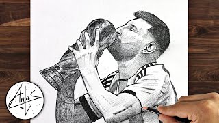 How To Draw Lionel Messi  Drawing Tutorial step by step [upl. by Calla]