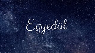 MECKS  EGYEDÜL OFFICIAL LYRIC VIDEO [upl. by Dottie863]