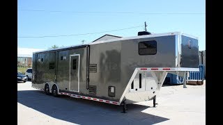 40’ Custom Aluminum Race Trailer with Bathroom [upl. by Mellins]