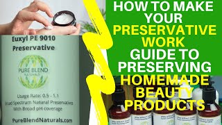 How To Make Your Natural Preservatives Work  How To Preserve Homemade Beauty Skincare Products Pt 2 [upl. by Dnaletak]