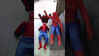 Spiderman vs Spider Gwen vs Spidey  Put Baby to Sleep  Marvel Real Life [upl. by Filia]