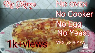 Homemade pizza recipe in tamil [upl. by Nosauq]