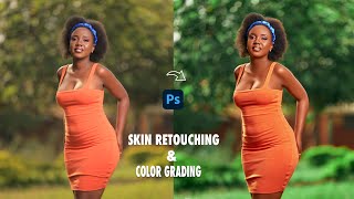 Skin Retouching and Color Grading in Photoshop [upl. by Donal]