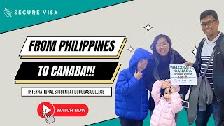 From Philippines to Canada  Pinoy Student in Canada  Secure Visa Satisfied Clients [upl. by Elia]