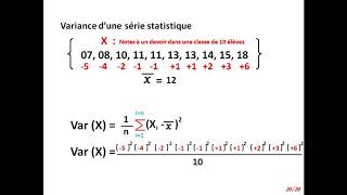 Moyenne variance et écart type Terminale S [upl. by Nilak]