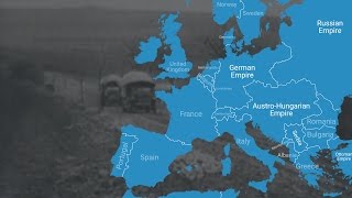 Animated Map Shows How World War I Changed Europes Borders [upl. by Trebron]