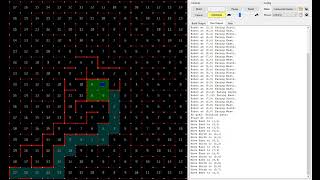 Flood Fill algorithm through large maze 25 [upl. by Odraner]