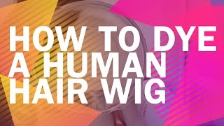 How to Dye Human Hair Wigs [upl. by Dahs]