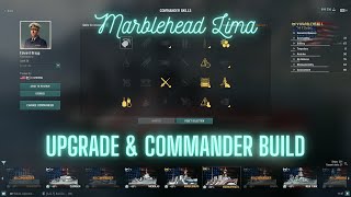 World of Warships  Marblehead Lima Upgrade amp Commander Build [upl. by Yboc]