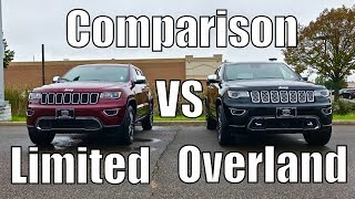 2018 Jeep Grand Cherokee Limited vs Overland Comparison Review [upl. by Coffee]