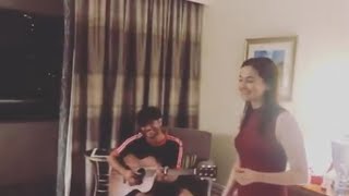 Asim Azhar Sings Romantic Song for Hania Aamir in USA [upl. by Maitland874]