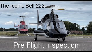 The Iconic Bell 222 Helicopter origins of Airwolf Preflight Inspection [upl. by Ateekram734]