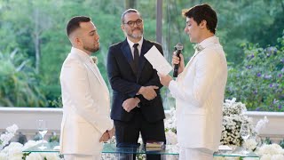 Casamento Lucas Rangel e Lucas Bley Cerimônia e Votos [upl. by Dlareme]