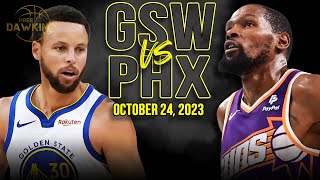 Golden State Warriors vs Phoenix Suns Full Game Highlights  October 24 2023  FreeDawkins [upl. by Isdnyl]