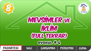 Mevsimler ve İklim Full Tekrar  8Sınıf uzaktanegitim evokul Kampı [upl. by Us]