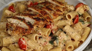 Creamy Tuscan Chicken Pasta Recipe Easy Pasta Recipe [upl. by Aicil775]