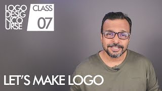 Lets Make Logo  Logo Design Course Class 7 in Urdu  Hindi [upl. by Arua]