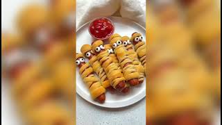 Momie hot doge Halloween [upl. by Lilia]