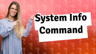 What is the command for System Information [upl. by Ahsitel]