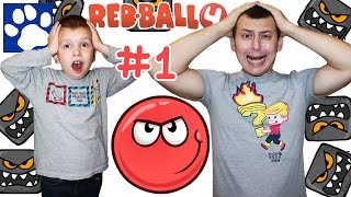 RED BALL 4 ПРОХОЖДЕНИЕ ИГРЫ 1  Приключения Красного Шарика  Ред Бол на русском  Матвей Котофей [upl. by Etselec]