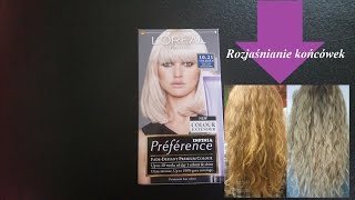 LOreal Preference Infinia 1021 Stockholm  rozjaśnianie włosów  Kącik Anity [upl. by Bedwell]