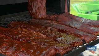 Buttering Up Ribs  BBQ Pitmasters [upl. by Addis]