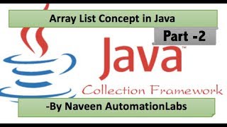 ArrayList Java Collections Framework Tutorial Part 2 [upl. by Selyn]