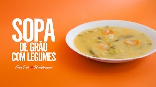 Sopa de Grão com Legumes [upl. by Nnorahs]